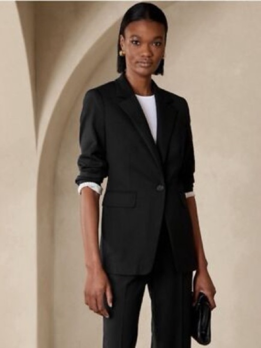 Siena Italian Wool Blazer Navy Blue
